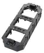 Unterflur-Gerätebecher GB3 ohne Unterschale mit 3x 2 fach Aufnahme und 6x Kat6+ Modulen 