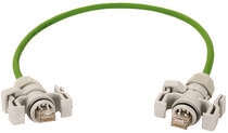 S/FTP Cat.6A, 4x2xAWG27/7, 10,0m PUR 75C RAL 6018, IP67-IP67 