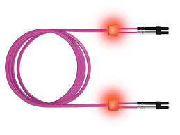 EasyLan. LWL Patchkabel LED Dx-O 1,8mm, LCD - LCD, OM4, erikaviolett, 10,0m 