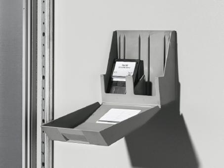 CD-/DVD-Box, Fassungsvermögen max. 10 CDs/DVDs, Polyamid, RAL 7033 