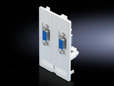 Schnittstellen-Einsätze, 2xSUB-D9 Buchse/Stift 