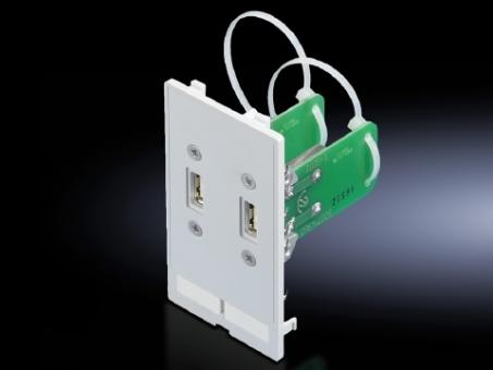 Schnittstellen-Einsätze, 2xUSB A 