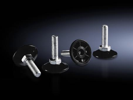 Nivellierfüße für TS, TS IT, SE, PC, IW, ohne Innensechskant, Höhe 18-43mm, M12 