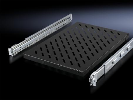 Geräteboden ausziehbar, 1,5 HE Ebenenabstand 600-900 mm 