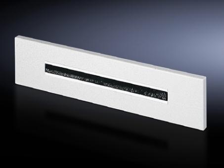 Flanschplatte mit Bürsteneinsatz, RAL 7035 