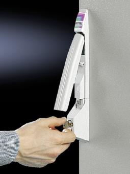 TS Komfortgriff für Vorhängeschloss und Verschluss-Einsätze, RAL 7035 