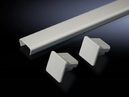 Abdeckung für Anreihung oben, Edelstahl 1.4301, für Schranktiefe 500 mm 