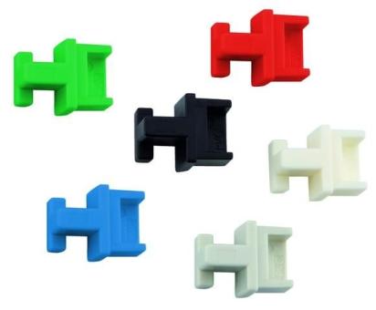 Staubschutzkappe für RJ45 RAL 1013, perlweiß 