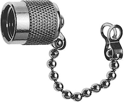 TNC-ABDECKKAPPE MIT KETTE (M) 