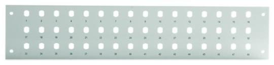 Verteilerplatte für Wandverteiler RAL 7035 