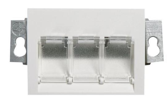 Modul-Aufnahme 55x41mm, 3-fach 