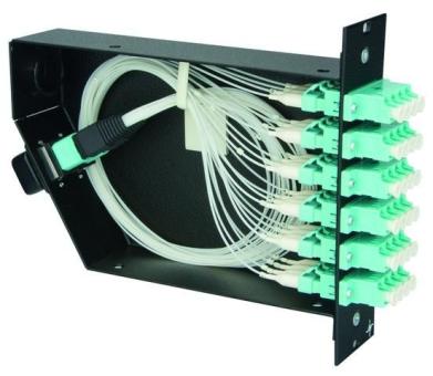 FanOut-Modul with 6xLC Quad SM green 