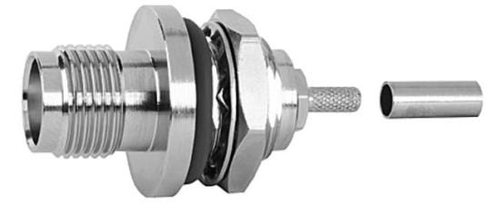 TNC-Kabeleinbaubuchse lt/cr, 50 Ohm 