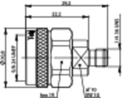 Messadapter N-SMA, 50 Ohm 