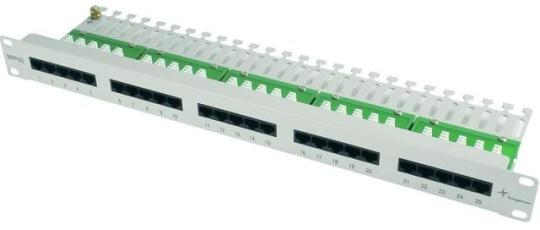 19" Patch Panel, ISDN/TEL, 1HE ; 