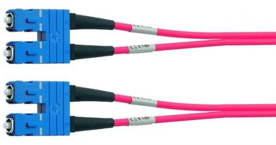 Duplex-Rangierkabel 50/125 OM3, L=5m 