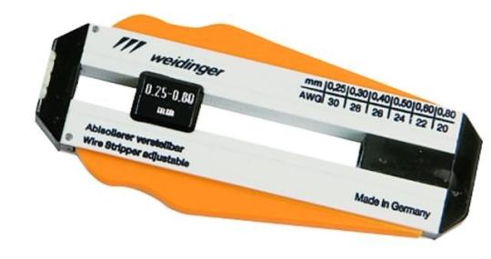 Abisolierwerkzeug 0,25 - 0,8 mm 