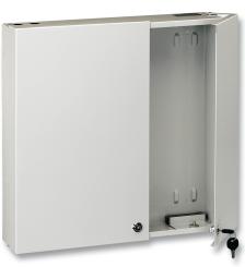 Wandverteiler-Spleißgehäuse-Spleißgehäuse B/H/T 445/445/95 mit 24 SCD-Kupplungen beige 