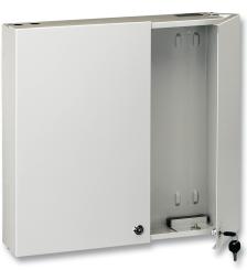 Wandverteiler-Spleißgehäuse B/H/T 445/445/95 mit 24 SCD-Kupplungen Aqua 