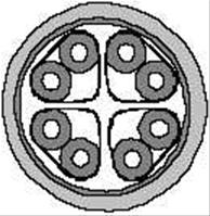 S/STP Patch Datenkabel 4P AWG27, PUR, CAT7, 900MHZ 