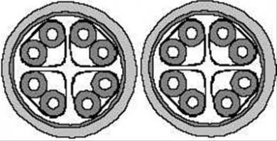 S-FTP Silverline Premium Duplex  2x4Px0,55 LSOH 1000MHzCat.7, Ring 100m 