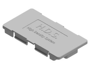 Blindplatte für H.D.S.-Ausbruch, grau 