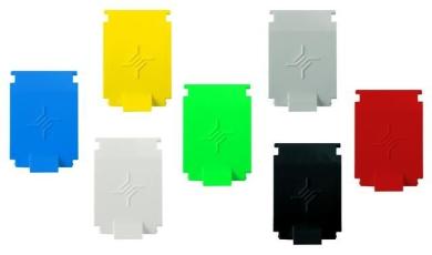 Staubschutzklappe für AMJ/UMJ45 mit TG-Logo,   Farbig 