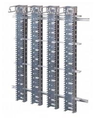 Wandverteilergestell WVML 3/1200  Mit Montagekanal als Bausatz  Maße (BxHxT): 720x1150x300 mm  Kapaz 