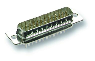 D-Sub Lötstecker 09pol.Printmontage, EDS 09 PP 