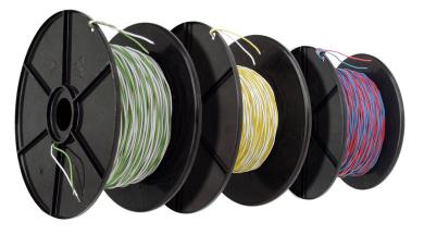 YV 2x0,6/1,1 weiss/schwarzRolle a 100m 