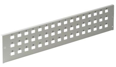 Verteilerplatte 48SC-Duplexfür Wandverteiler 53604.1, RAL9005 