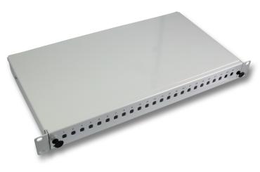 Spleißbox 24SC-simp.,E2000,LCfest, RAL7035, 1HE 