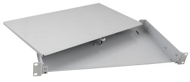 Spleißbox ohne Frontfest, RAL9005, 1HE 