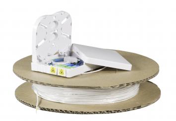 FTTX Compact Box 2x SC/APC Kupplung SX &2x SC/APC SM G657A2 2F Pigtail , 40 m 