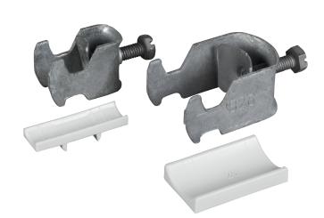 Bügelschelle 38 .. 42 mm für C-ProfilSchlitzweite 16/17mm inkl. Gegenwanne 