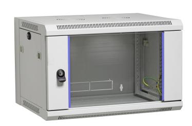 19" Wandgehäuse 9HE, Tiefe 600 mm,Flat Pack, RAL7035 * ZERLEGTE LIEFERUNG * 