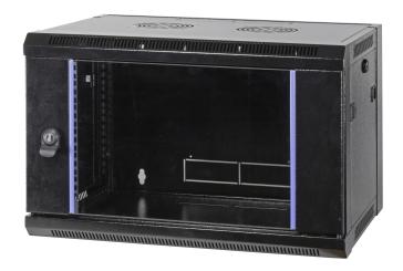 19" Wandgehäuse 15HE, Tiefe 450 mm,Flat Pack, RAL9005 * ZERLEGTE LIEFERUNG * 