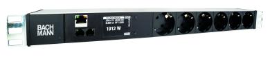 19" 1HE PDU Monitored BN2000 6 x CEE 7/7,Zuleitung 2 m H05VV-F 3G 1,5 mm² CEE 7/7-Winkelst. 