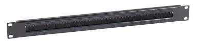 Kabeldurchführung 1HE mitBürstenleiste RAL9005 