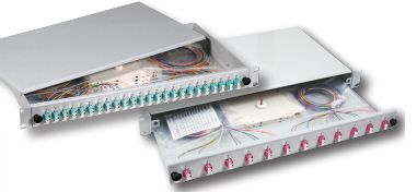 Spleißbox LC 50/125µ a.OM324 Pigtails / 12 Kuppl. 