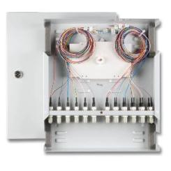 Mini-Wandverteiler-Spleißgehäuse SC/SC 50/125µ    OM3   Pigtails/Kupplung 