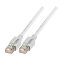 RJ45 Patchkabel S/FTP, Cat.6A, VC LED, 7,5m, weiß 