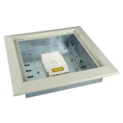 FTTH Unterputzverteiler inkl. Spleißkassette undVerteilerplatte für Kupplungen 