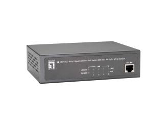 5-Port-Gigabit-PoE-Switch, 65W802.3at PoE+, 4 PoE-Ausgänge 