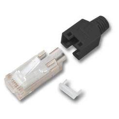 RJ45-Hirose Stecker TM11 schwarz,100 Stk, 3 Elemente, Cat.5e 