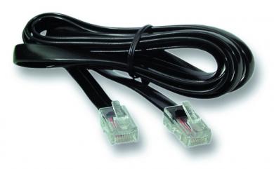 Modularkabel RJ45 (8/8) / RJ45(8/8), 1:1, Flachkabel, 1,0 M 