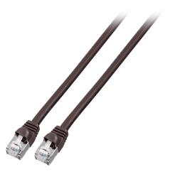RJ45 Patchkabel S/FTP, Cat.6, PVC, kurze Tülle, UL, 6m, schwarz 