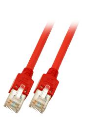 RJ45 Crossover Patchkabel SF/UTP,Cat.5e, TM11, UC300, 3m, rot 
