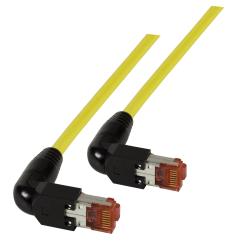 RJ45 Patchkabel S/FTP, Cat.6A, 2x TM2190°, UC900, 1m, gelb 