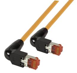 RJ45 Patchkabel S/FTP, Cat.6A, 2x TM2190°, UC900, 5m, orange 